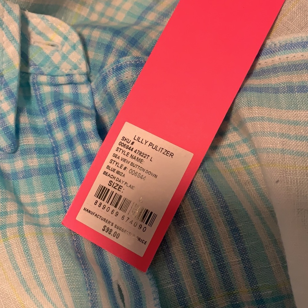 Lilly Pulitzer Linen Shirt - Picture 3 of 3